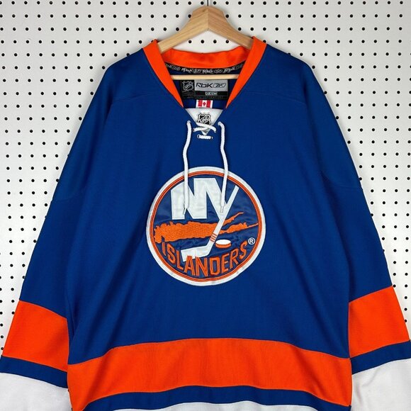 Nick Leddy Islanders Jersey Size 52 CCM NHL Stitched New York Reebok Blue Orange - Picture 3 of 9
